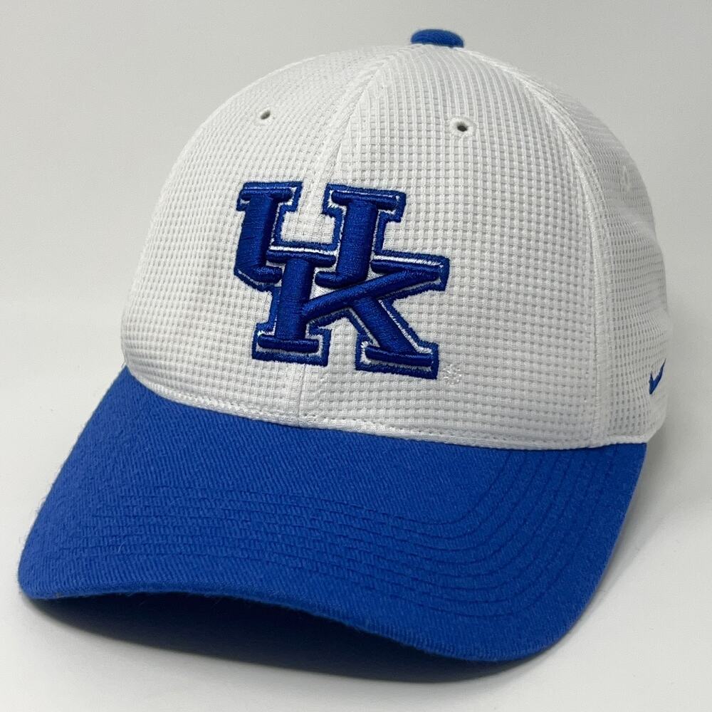 University of Kentucky Wildcats Hat Baseball Cap Nike Team UK Strapback White